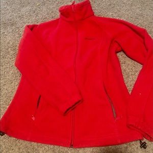 Red Columbia Fleece Zip-Up